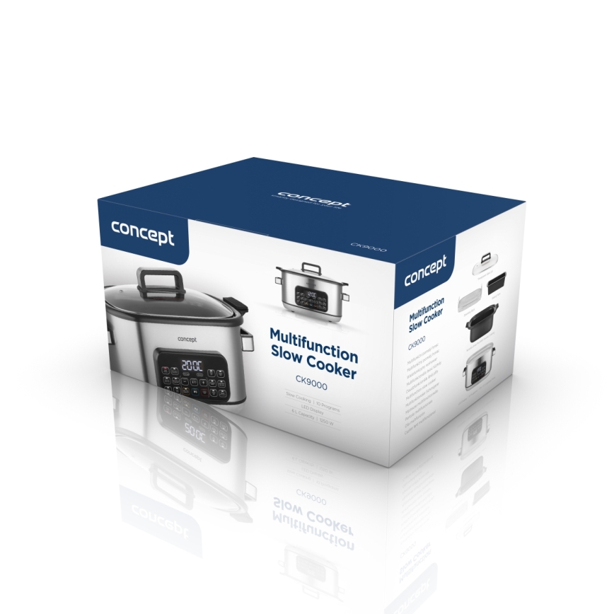 Concept CK9000 - Multifunktsionaalne elektripott 6 l 10-ühes 1250W/230V roostevaba teras