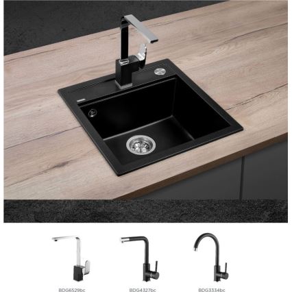 Concept DG00C50BC - Köögivalamu CUBIS 49x51 cm graniit/must