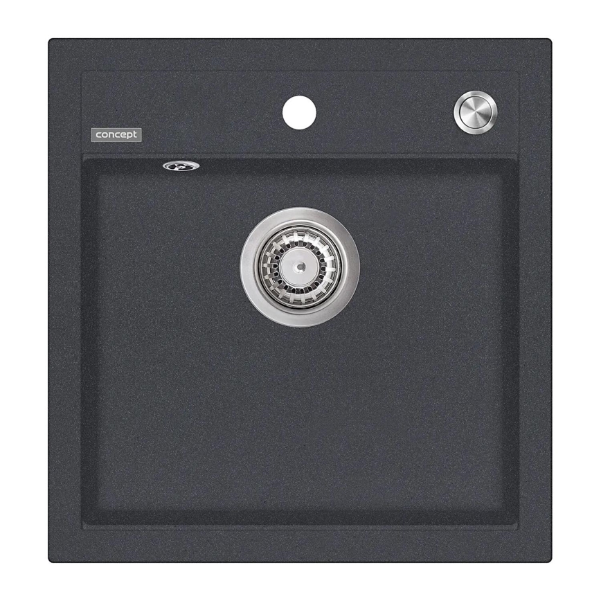 Concept DG00C50DG - Köögivalamu CUBIS 49x51 cm graniit/ tumehall