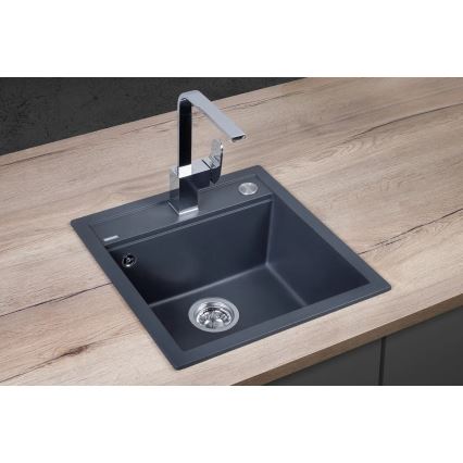 Concept DG00C50DG - Köögivalamu CUBIS 49x51 cm graniit/ tumehall