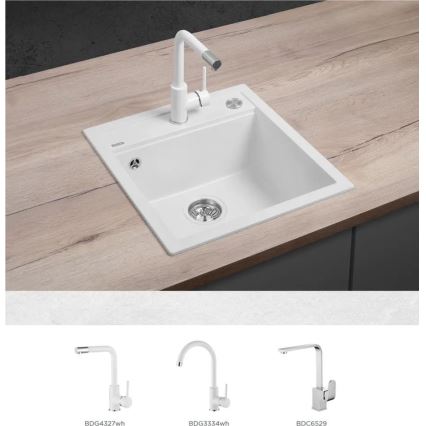 Concept DG00C50WH - Köögivalamu CUBIS 49x51 cm graniit/valge