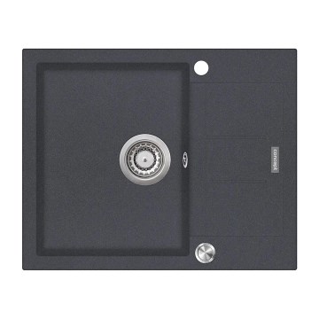 Concept DG05C45DG - Köögivalamu CUBIS 50x62 cm graniit/tumehall