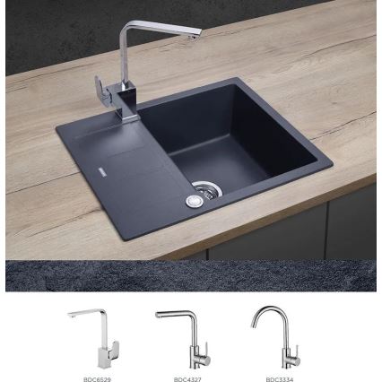 Concept DG05C45DG - Köögivalamu CUBIS 50x62 cm graniit/tumehall