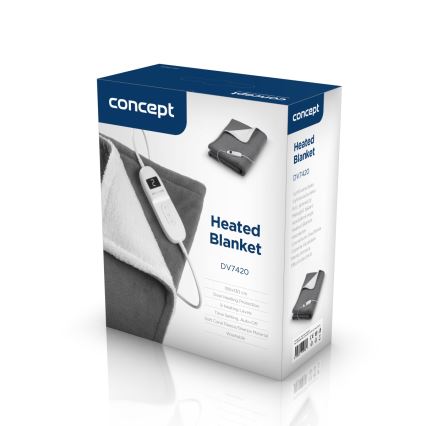 Concept DV7420 - Elektriline soojatekk 160W/230V 180x130 cm hall/valge