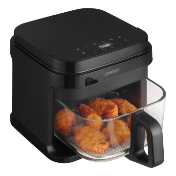 Concept FR5500 - Kuumaõhufritüür GLASS & FAST 5,5 l 1200W/230V must