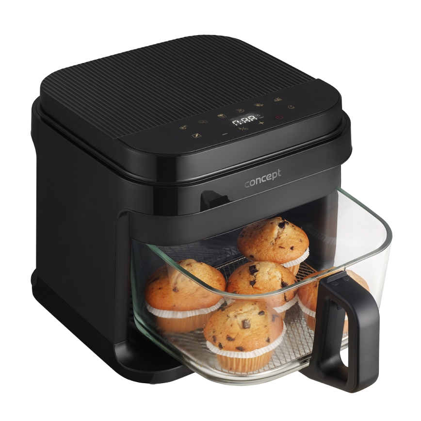 Concept FR5500 - Kuumaõhufritüür GLASS & FAST 5,5 l 1200W/230V must