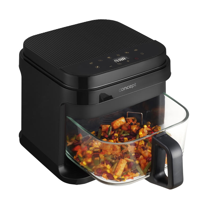 Concept FR5500 - Kuumaõhufritüür GLASS & FAST 5,5 l 1200W/230V must