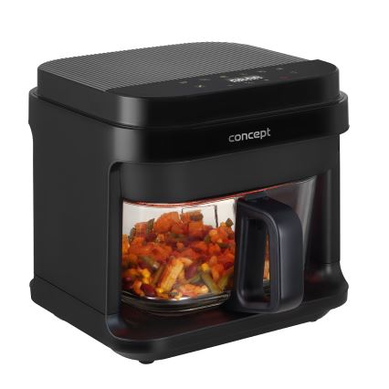 Concept FR5500 - Kuumaõhufritüür GLASS & FAST 5,5 l 1200W/230V must