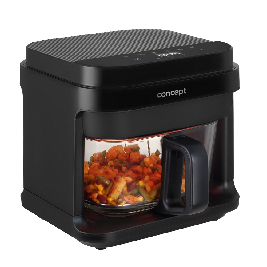 Concept FR5500 - Kuumaõhufritüür GLASS & FAST 5,5 l 1200W/230V must