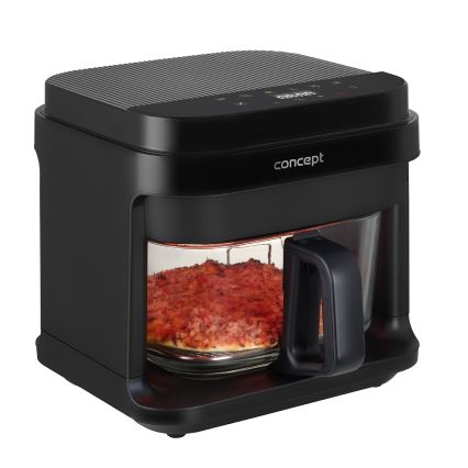 Concept FR5500 - Kuumaõhufritüür GLASS & FAST 5,5 l 1200W/230V must