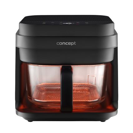 Concept FR5500 - Kuumaõhufritüür GLASS & FAST 5,5 l 1200W/230V must