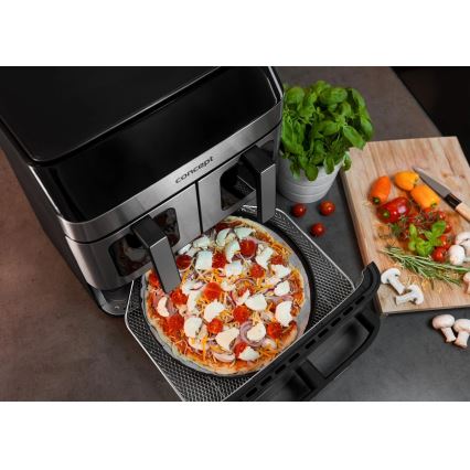 Concept FR9000 - PIZZA TRIO Kuumaõhufritüür 18,5 l, 2700 W/230 V, roostevaba teras/must