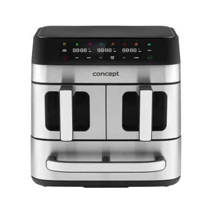 Concept FR9000 - PIZZA TRIO Kuumaõhufritüür 18,5 l, 2700 W/230 V, roostevaba teras/must