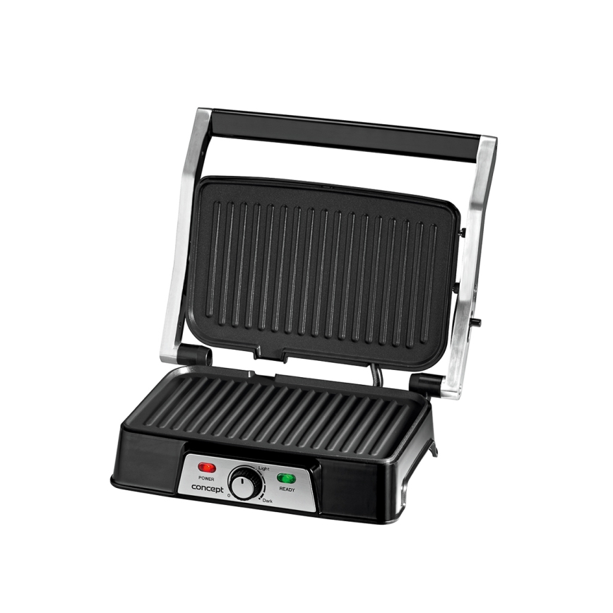 Concept ge2005 - Kontaktgrill 1500W/230V roostevaba/must