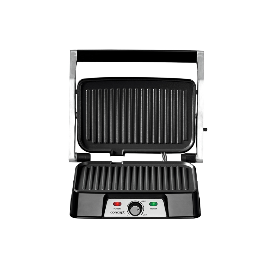 Concept ge2005 - Kontaktgrill 1500W/230V roostevaba/must