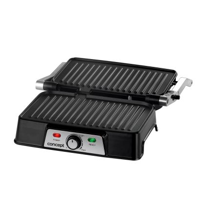 Concept ge2005 - Kontaktgrill 1500W/230V roostevaba/must