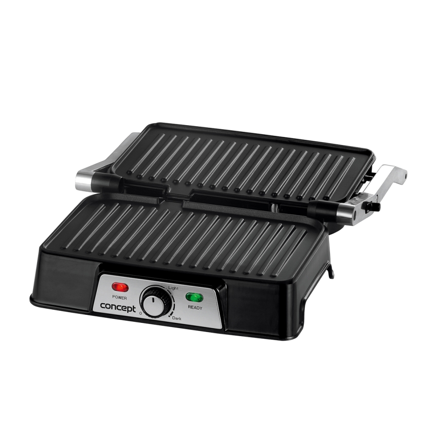 Concept ge2005 - Kontaktgrill 1500W/230V roostevaba/must