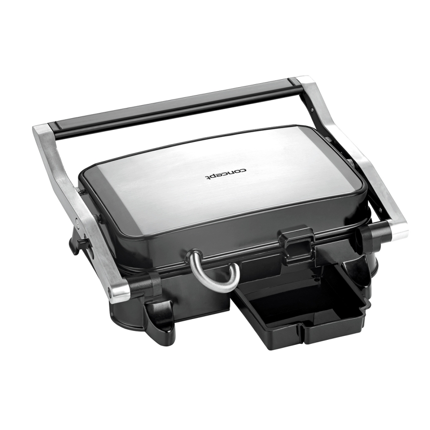 Concept ge2005 - Kontaktgrill 1500W/230V roostevaba/must