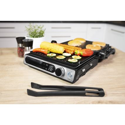 Concept ge3500 - Kontaktgrill temperatuurimõõdikuga 2000W/230V must
