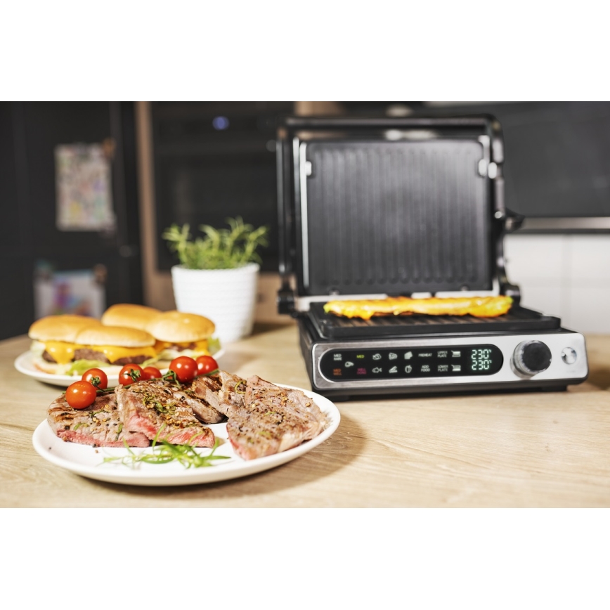 Concept ge3500 - Kontaktgrill temperatuurimõõdikuga 2000W/230V must
