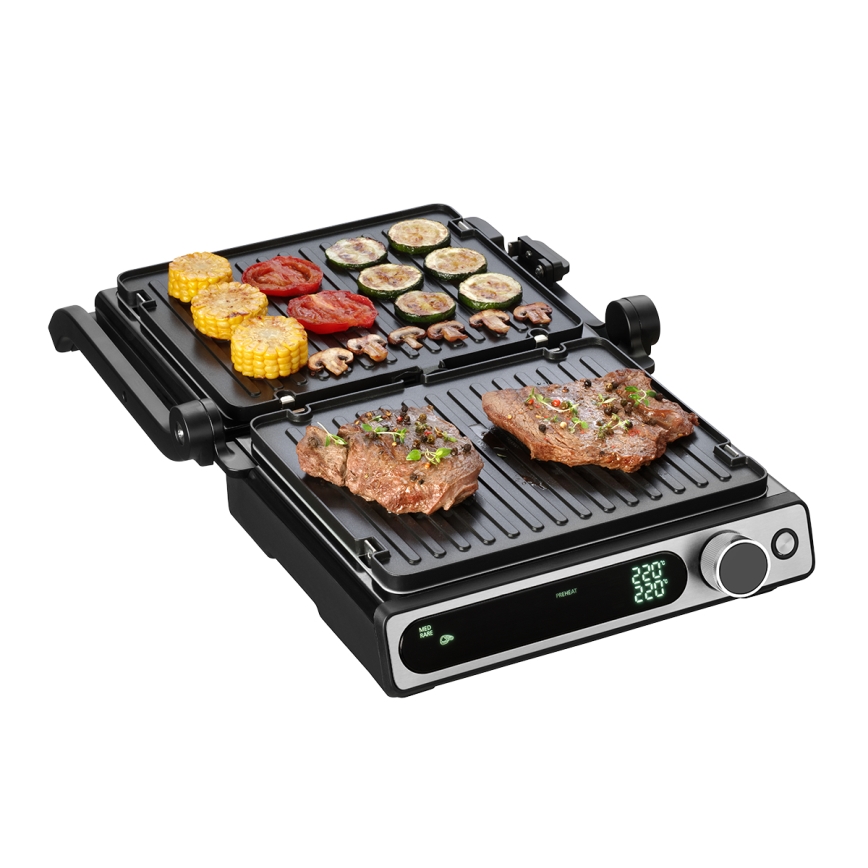 Concept ge3500 - Kontaktgrill temperatuurimõõdikuga 2000W/230V must