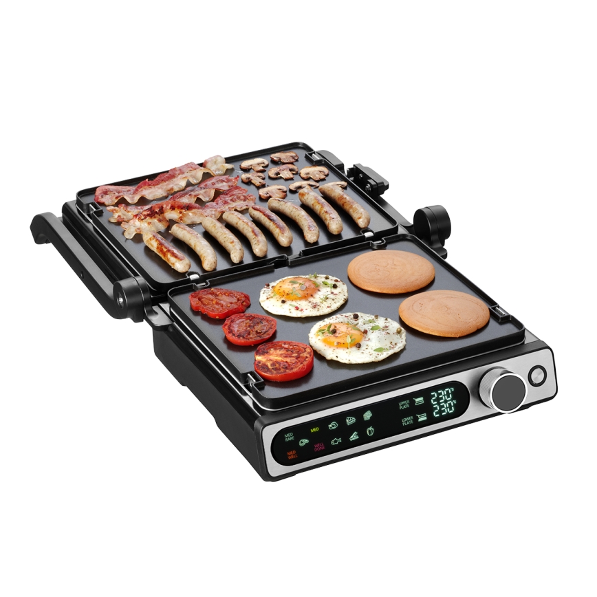 Concept ge3500 - Kontaktgrill temperatuurimõõdikuga 2000W/230V must