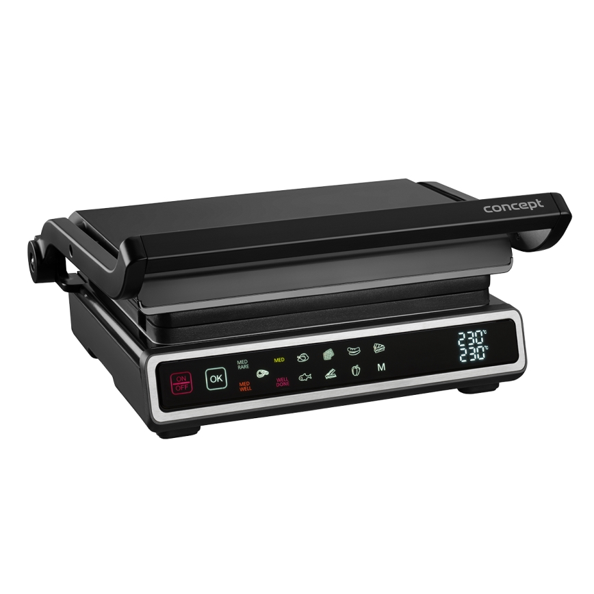 Concept ge3550 - Kontaktgrill temperatuurianduriga 2000W/230V must