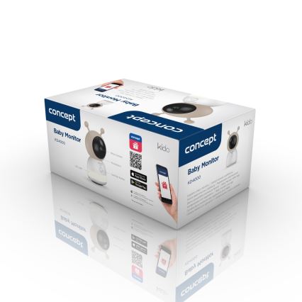 Concept KD4000 - Nutikas beebimonitor liikumisanduriga SMART KIDO 4,5W/230V Wi-Fi beež