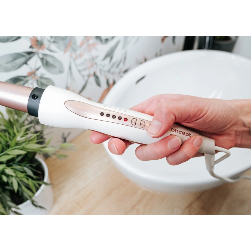 Concept KK2125 - konuslik lokitang GLAM STYLE 42W/230V valge/roosakuld