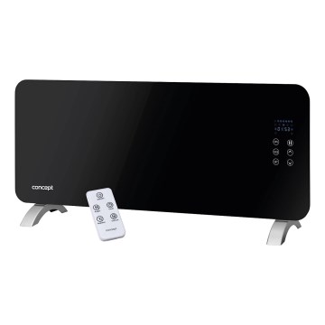Concept KS4010 - Elektriline otseküte/konvektor 1000/2000W IP24 must + kaugjuhtimispult