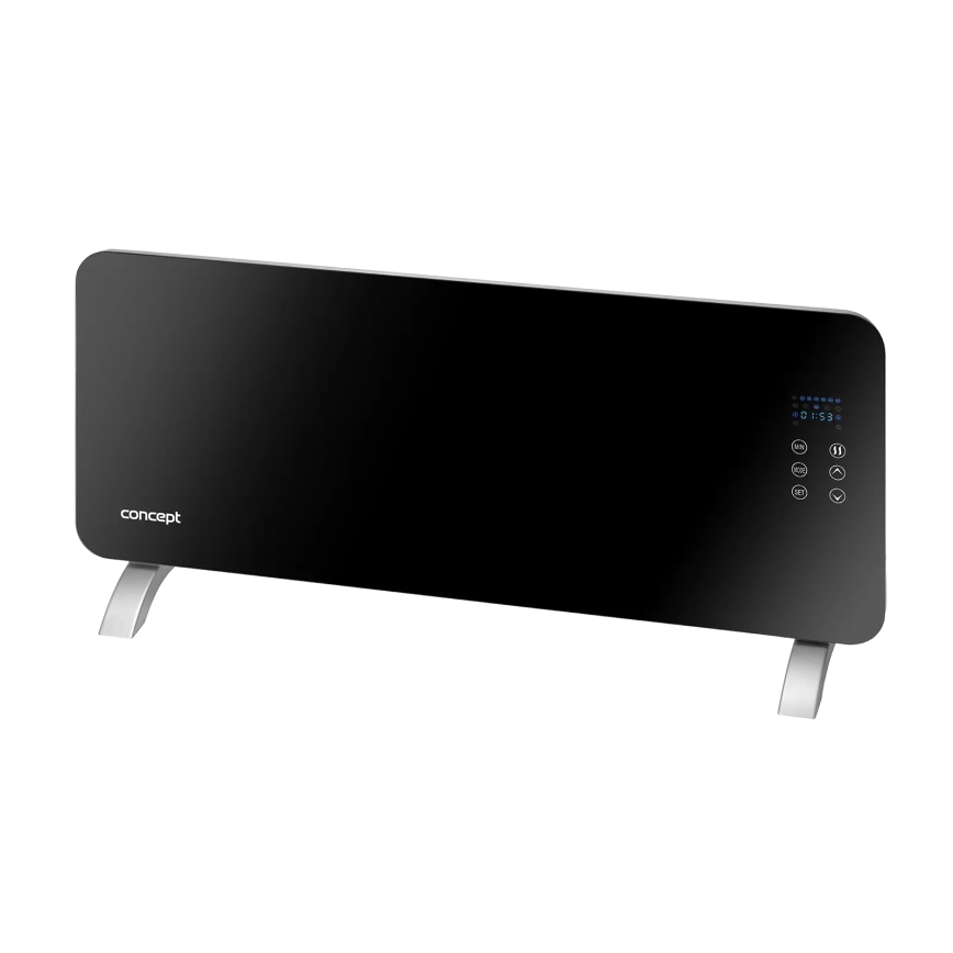 Concept KS4010 - Elektriline otseküte/konvektor 1000/2000W IP24 must + kaugjuhtimispult