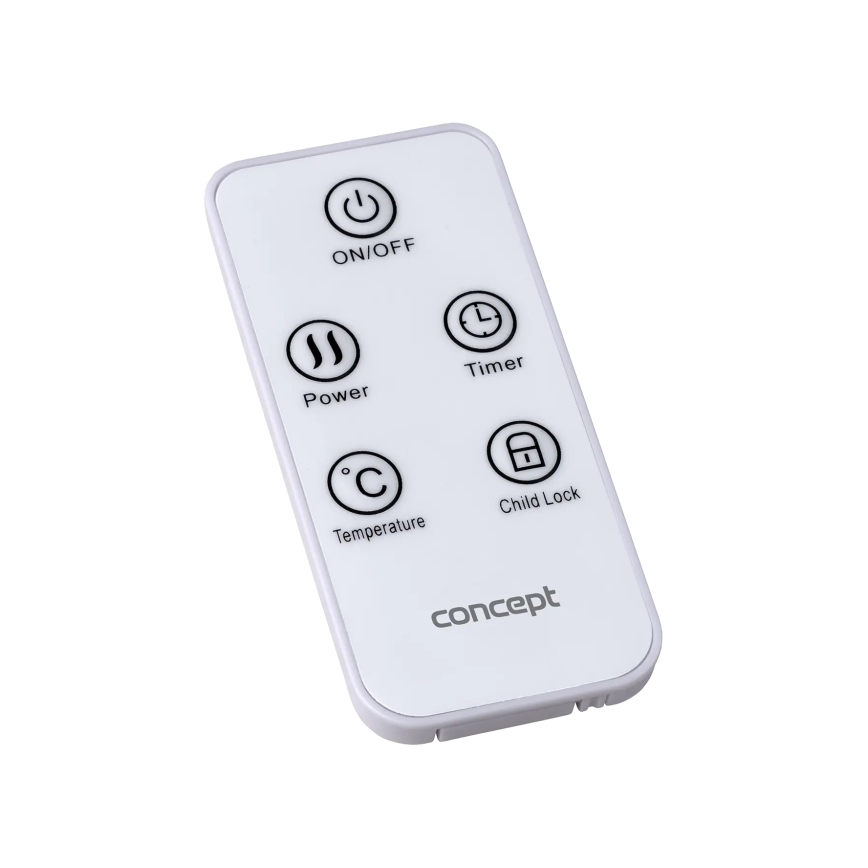 Concept KS4010 - Elektriline otseküte/konvektor 1000/2000W IP24 must + kaugjuhtimispult