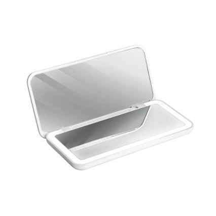 Concept KZ2010 - LED taskukosmeetiline peegel PERFECT SKIN LED/1,5W/5V 4500-5500K 300 mAh valge