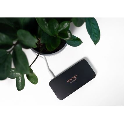 Concept KZ2020 - LED taskukosmeetiline peegel PERFECT SKIN LED/1,5W/5V 4500-5500K 300 mAh must