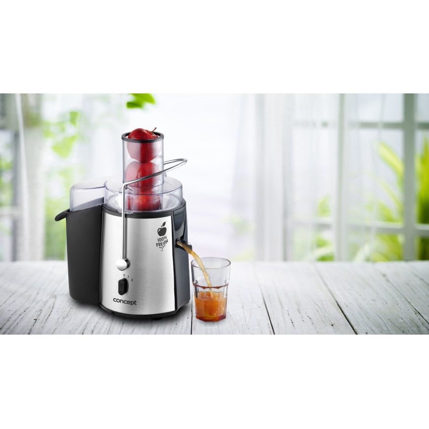 Concept LO7026 - Tsentrifugaalne mahlapress 1000W/230V must/roostevaba teras