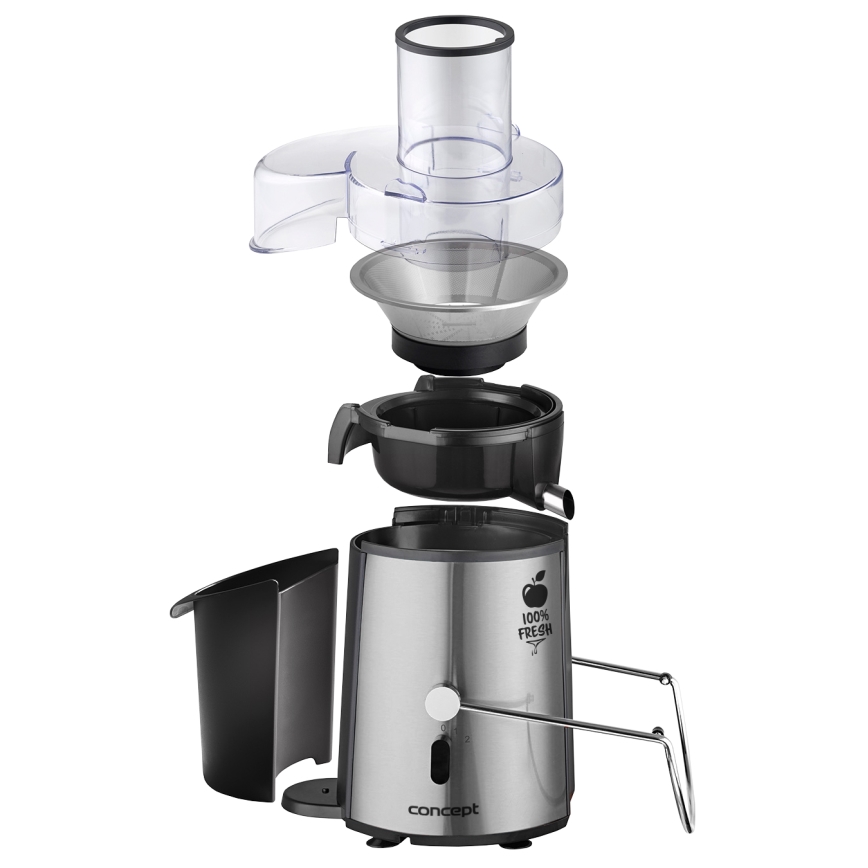 Concept LO7026 - Tsentrifugaalne mahlapress 1000W/230V must/roostevaba teras