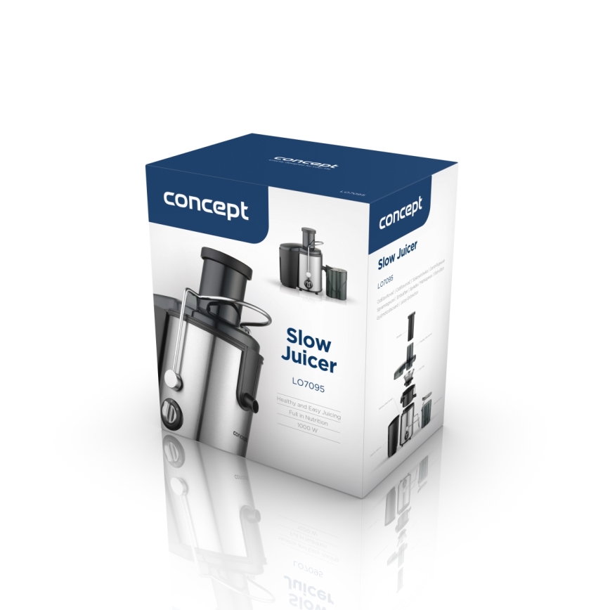 Concept LO7095 - tsentrifugaalne mahlapress 1000W/230V must/roostevabast terasest