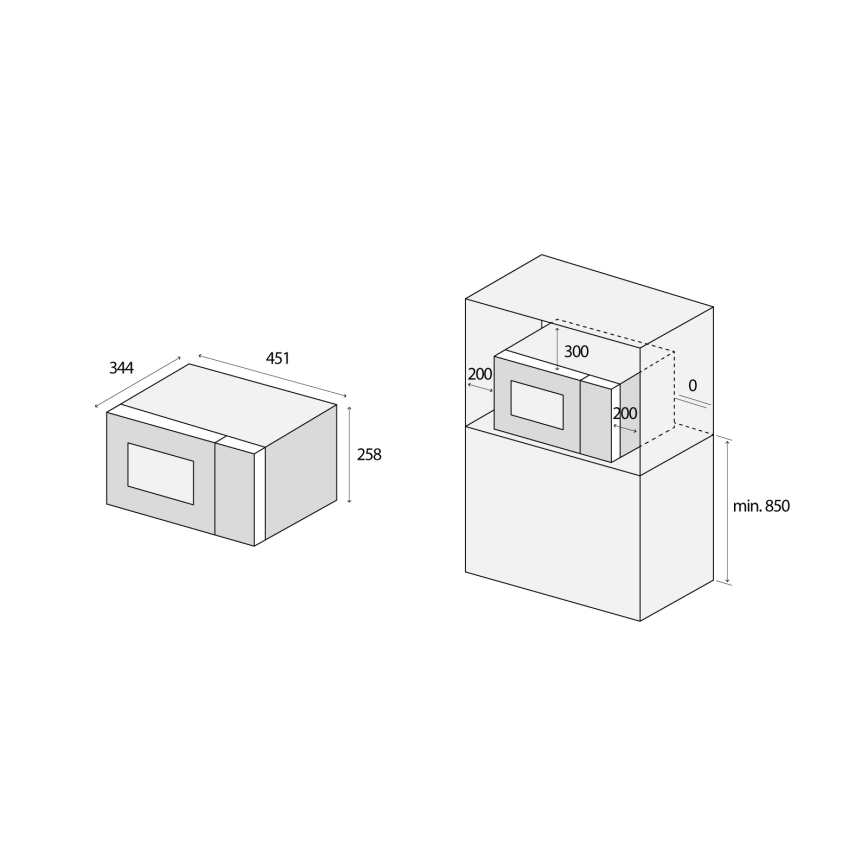 Concept MT3520bc - Mikrolaineahi 800 W, 230 V, 20 l, must