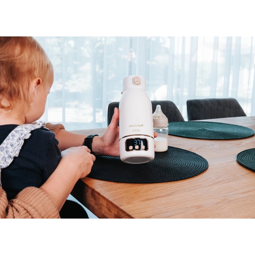 Concept OC4000 - Reisikuumutaja vee ja piima soojendamiseks KIDO 500 ml 36W/7,4V 5000 mAh beež