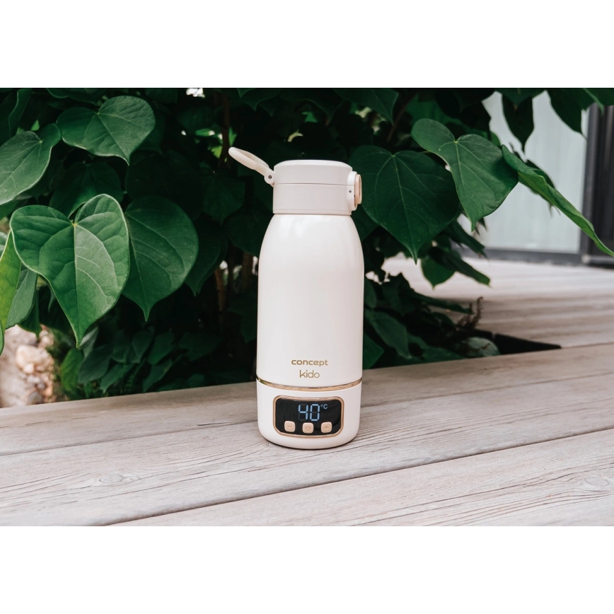 Concept OC4000 - Reisikuumutaja vee ja piima soojendamiseks KIDO 500 ml 36W/7,4V 5000 mAh beež
