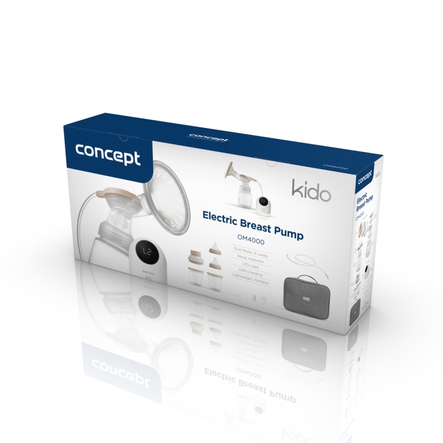 Concept OM4000 - Elektriline 2-ühes KIDO rinnapump, valge