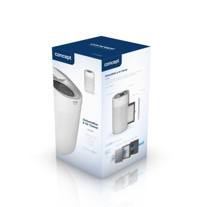 Concept OV1200 - Õhukuivati ja õhupuhasti PERFECT AIR 1 l 45W/230V valge