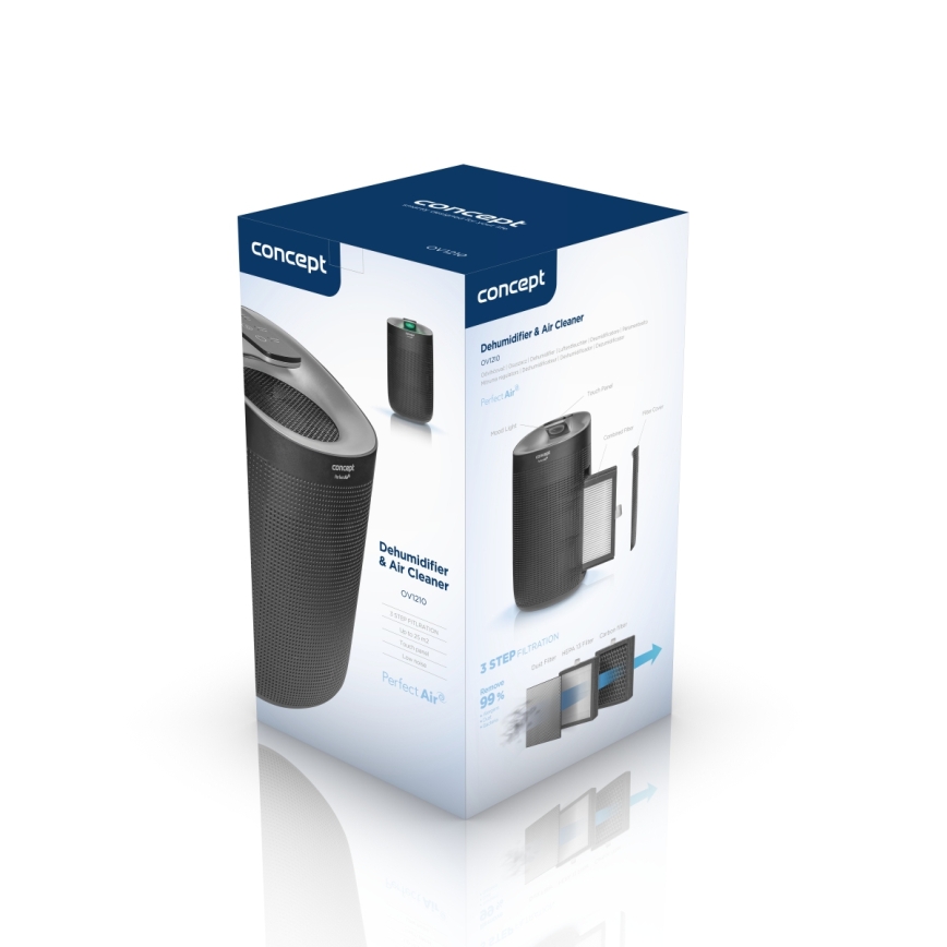 Concept OV1210 - PERFECT AIR õhukuivati ja õhupuhasti 1 l 45W/230V must