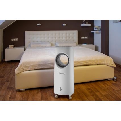 Concept OV5220 - Multifunktsionaalne mobiilne õhkjahuti 4-ühes 5 l 80W/230V valge + kaugjuhtimispult
