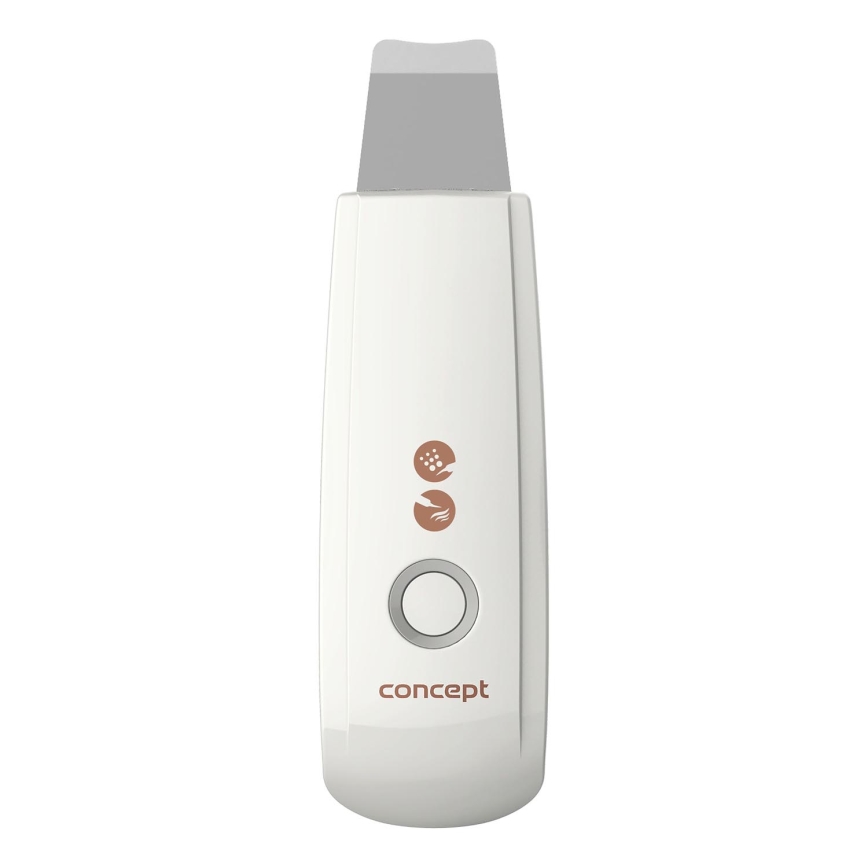 Concept PO2030 - Kosmeetiline ultraheli spaatel PERFECT SKIN 2,5W/5V USB 600 mAh valge