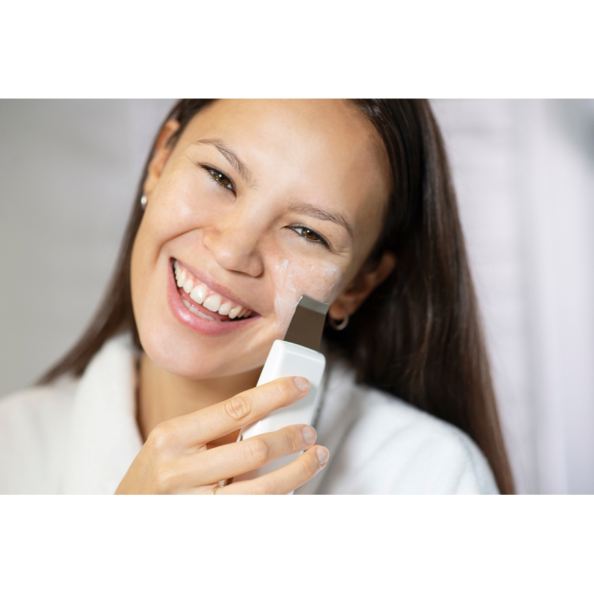 Concept PO2030 - Kosmeetiline ultraheli spaatel PERFECT SKIN 2,5W/5V USB 600 mAh valge