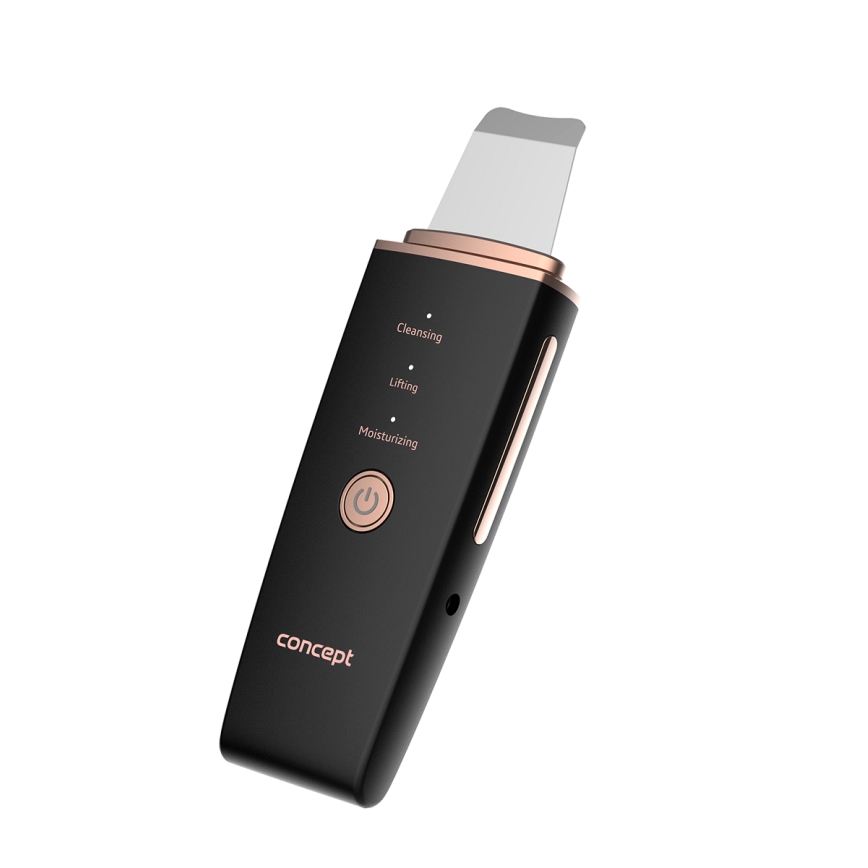 Concept PO2060 - Kosmeetiline ultraheli spaatel PERFECT SKIN 3,5W/5V USB 500 mAh IPX6 must