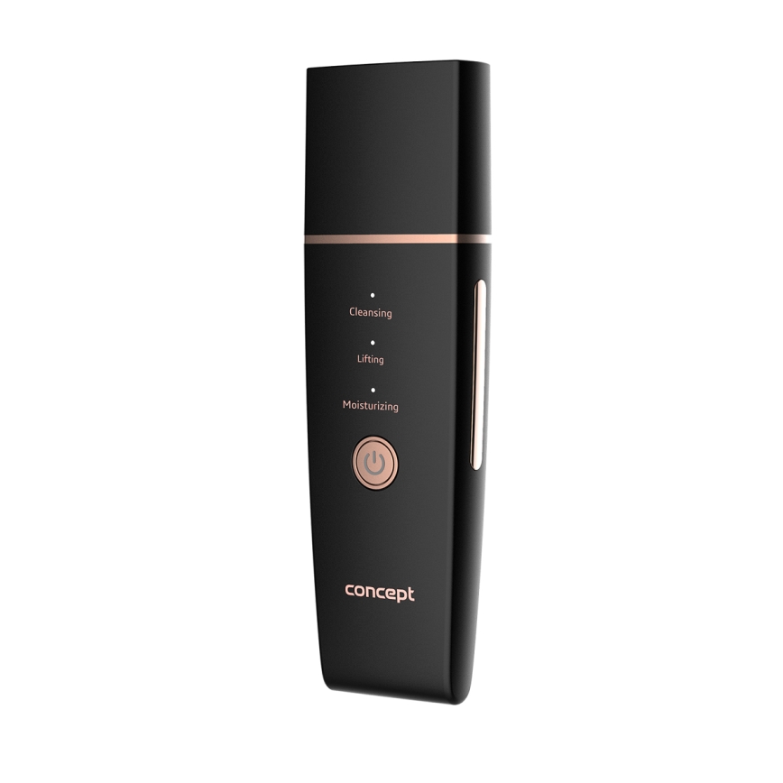 Concept PO2060 - Kosmeetiline ultraheli spaatel PERFECT SKIN 3,5W/5V USB 500 mAh IPX6 must