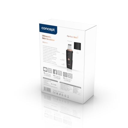 Concept PO2060 - Kosmeetiline ultraheli spaatel PERFECT SKIN 3,5W/5V USB 500 mAh IPX6 must