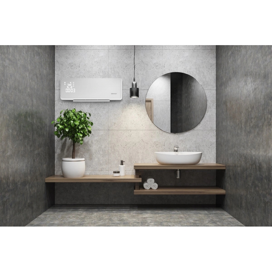Concept QH4000 - Elektriline soojendi 1000/2000W IP22 valge + kaugjuhtimispult